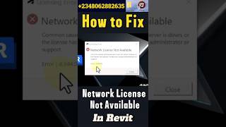 Network License Not Available ||How to Resolve Revit License Error