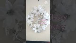 #BeautifulwhitePeacocokWreathDecor| Wall Decor| Peacock wall decor