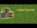 output devices | Minecraft redstone basics for beginners ep10