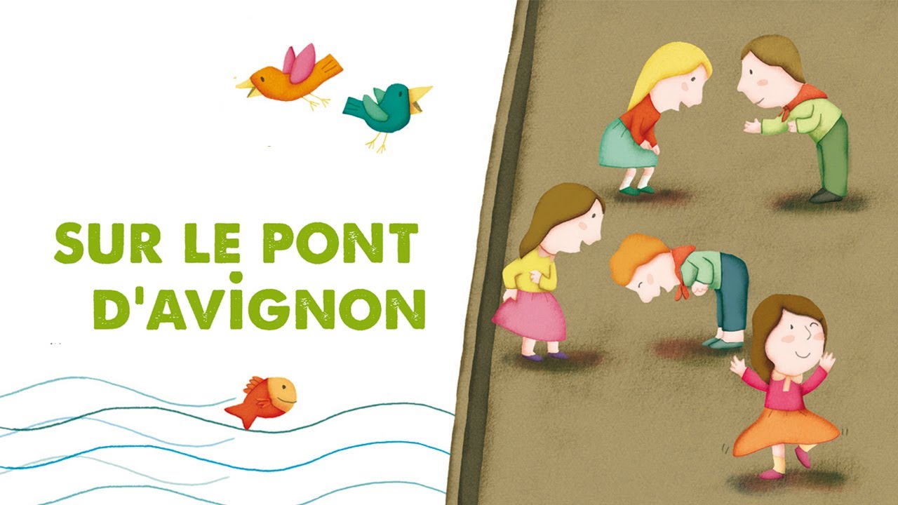 Jacques Haurogné - Sur le pont d'Avignon - comptine pour enfants - YouTube