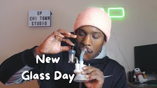 New Waxmaid 5.9″ Shower Head Mini Glass Dab Rig Kit Set Up!