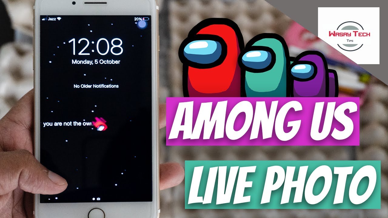 How To Have Among Us Live Wallpaper On Your Iphone Among Us Live Photo On Iphone Flexonyall Youtube