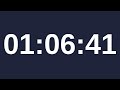 1 Hour 15 Minutes Countdown Timer – No Music | Study, Workout, Cooking, Meditation