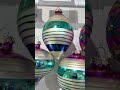Raz 4" Glitter Striped Vintage Inspired Christmas Ornament 4624634