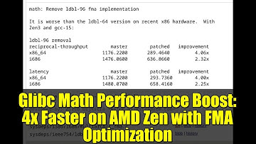 Glibc Math Performance Boost: 4x Faster on AMD Zen with FMA Optimization