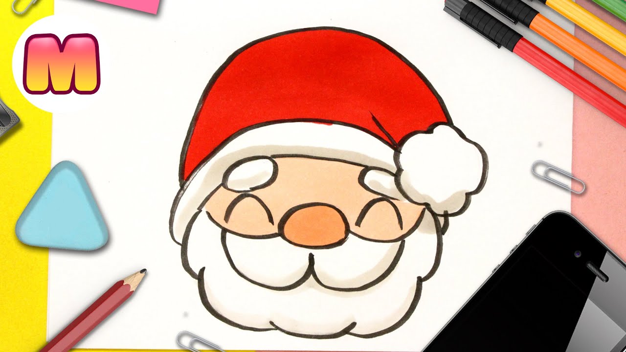 CÓMO DIBUJAR A PAPÁ NOEL KAWAII FÁCIL ❤️ dibujos de navidad faciles ❤️ How  to draw Santa Claus - thptnganamst.edu.vn