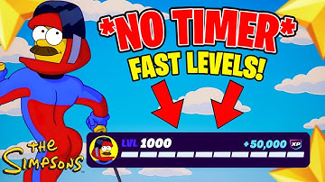 *NO TIMER* Fortnite XP MAP to LEVEL UP FAST in SIMPSONS MINI SEASON 2 CHAPTER 6! (Earn XP)