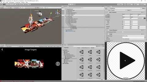 Unity 2019.3 Vuforia Video 視訊播放按鈕設定 Button & Progress Bar [05b]