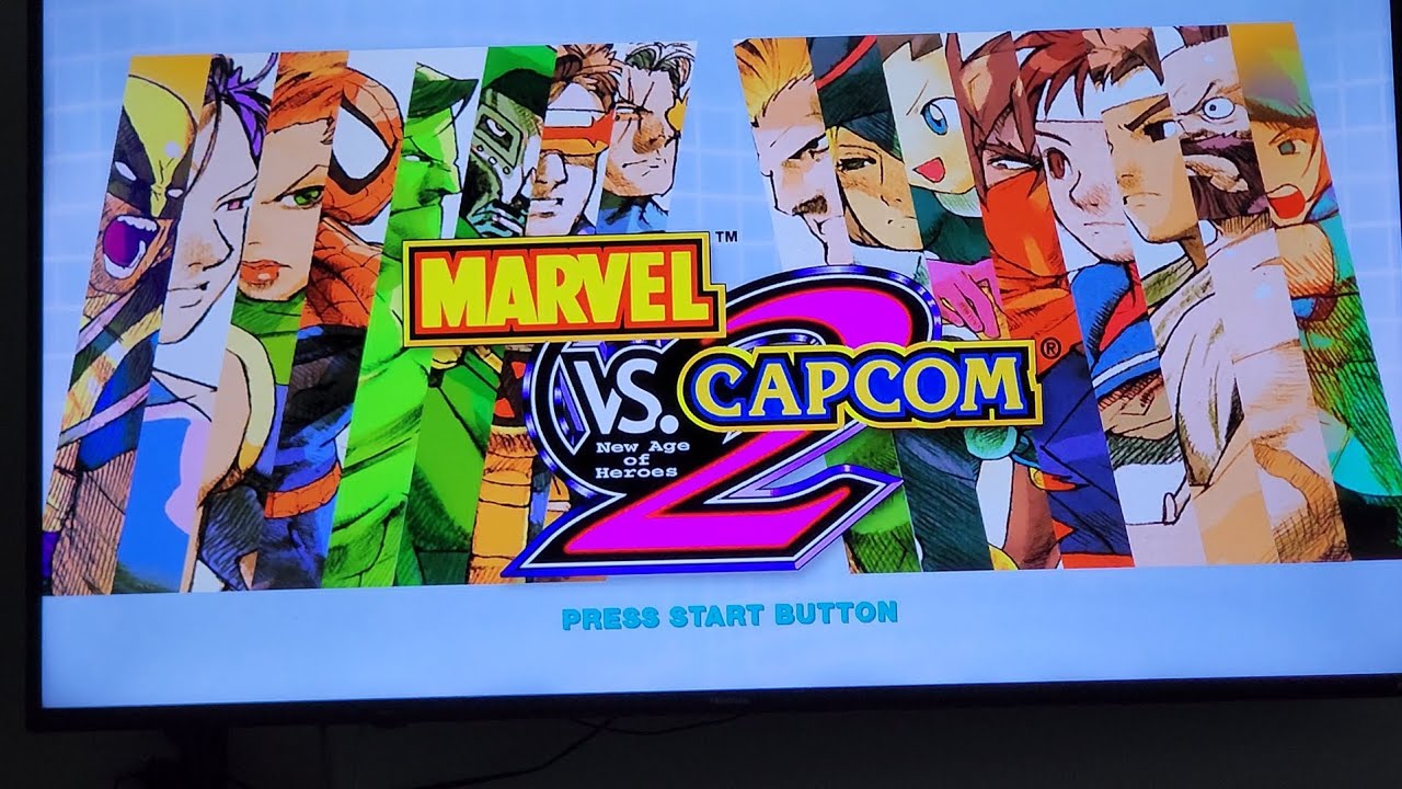 Played Marvel VS Capcom 2 on PS3 with my son - YouTube
