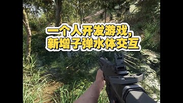 一个人开发游戏，新增子弹水体交互，部分BUG修复等，具体参照视频内容，具体素材使用参考个人主页！