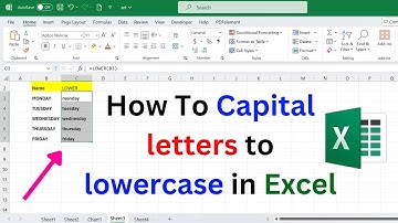 how to change capital letters to lowercase in excel | change uppercase to lowercase in excel