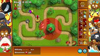 Lets Play Bloons Monkey City ZOMG Regrow Rush of Death Hard Long Forest Map No Commentary 1533