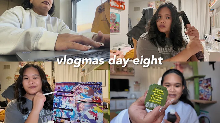 vlogmas day 8 🎄✨ quiet morning at the auto shop + successful dyson hair curls
