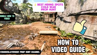 👌 BEST HIDING SPOTS in COLD WAR PROP HUNT! How to. (Jungle) cod prop hunt