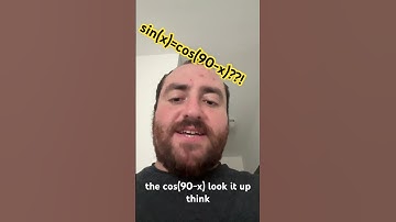 sin(x)=cos(90-x)????! #cosine #sine #trigonometry #math #tutor #sat #act #mathhacks