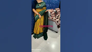 Sambalpuri Cotton Saree Cottonclothing Purehandlooms 
