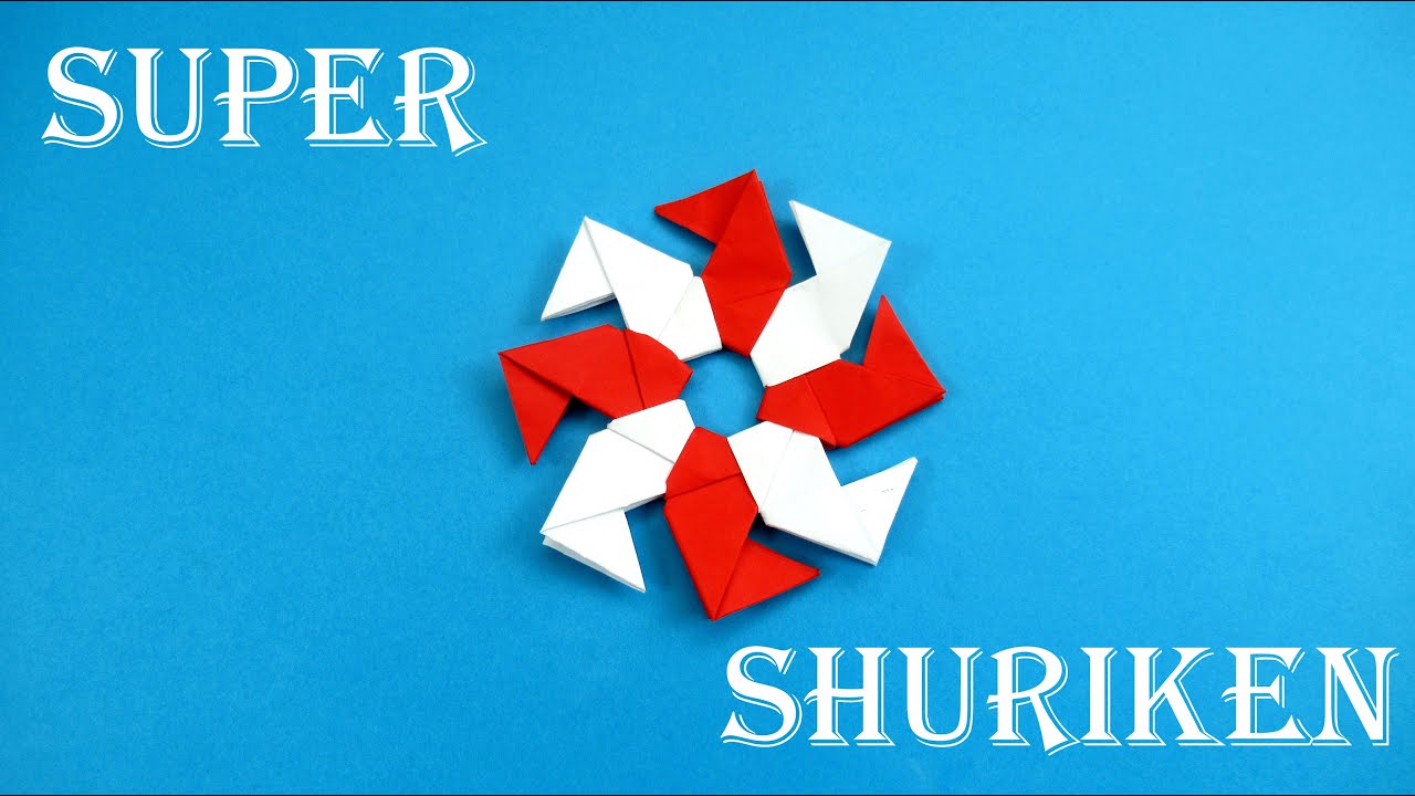 How to make paper ninja shuriken. Origami shuriken - YouTube