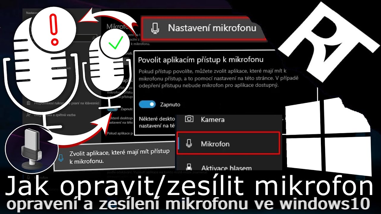 Jak opravit/zesílit mikrofon ve Windows10 - nefunkční mikrofon (tutoriál) -  YouTube