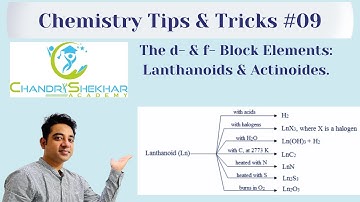 THE d  & f  BLOCK ELEMENTS # LANTHANOIDS & ACTINOIDS