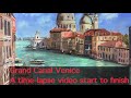 Grand Canal Venice, a time-lapse video oil painting demo, start to finish!