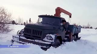 Лесовозы УРАЛ 4320, КРаЗ 255, ЗИЛ 131  по грязи и бездорожью! Truck in mud