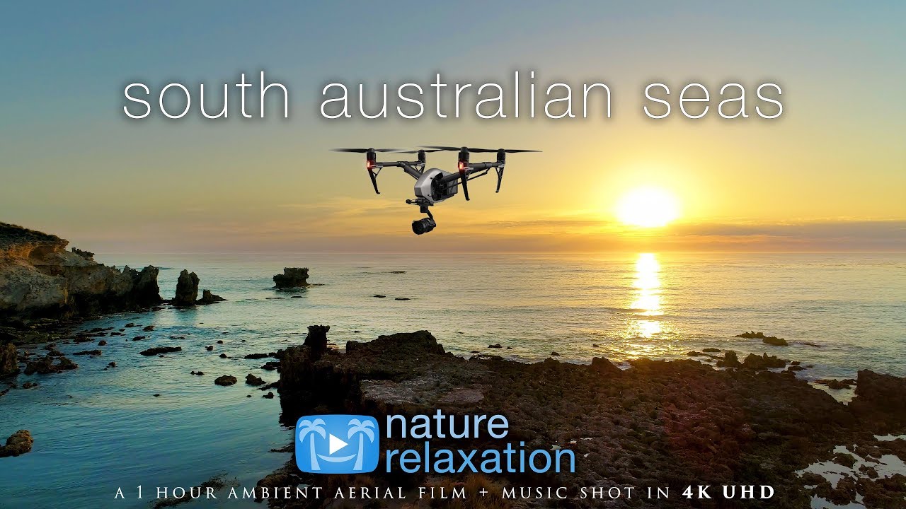 South Australia by Drone (4K) 1 Hour Nature Relaxation™ Ambient Film + Light Calming Music