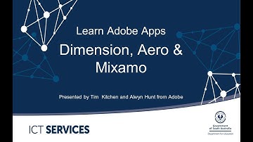 Learn Adobe Dimension, Aero and Mixamo webinar