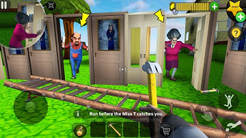 Scary Teacher 3D | MOD MENU | troll mini Miss T  (android, ios) part 1517