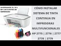 CÓMO INSTALAR SISTEMA DE TINTA CONTINUA EN IMPRESORAS HP 2775 | 2776 | 2777 | 2778 | 2779