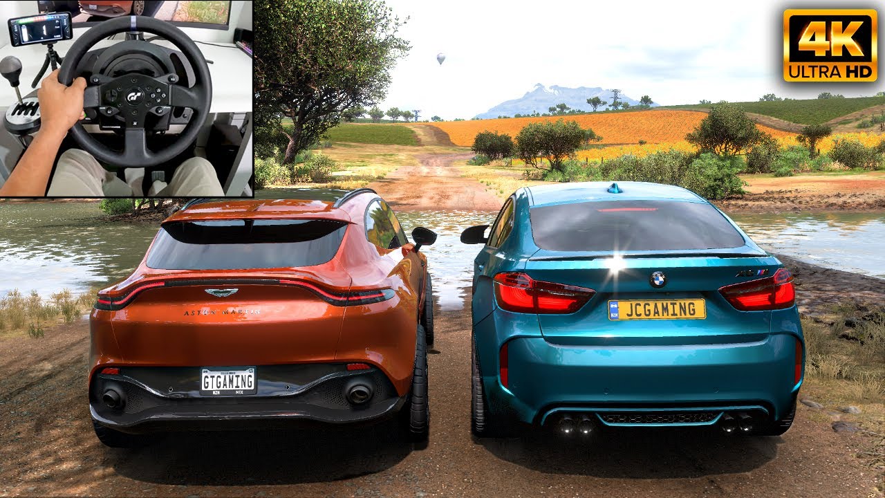 Aston Martin DBX & BMW X6 M | OFFROAD CONVOY | Forza Horizon 5 | Thrustmaster T300RS gameplay