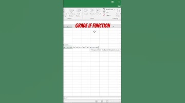 The “IF” Fiction & Letter Grades - MS Excel #shorts