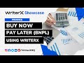 Buy now pay later  finance article using writerx