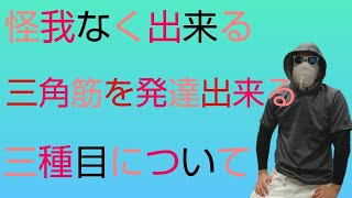 【筋トレ】怪我なく、三角筋を発達させる三種目について