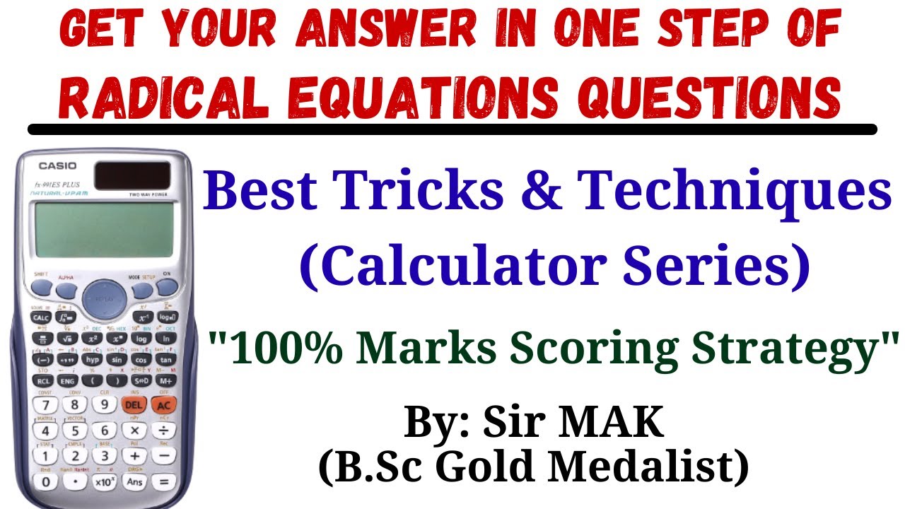 solve-surds-radical-equations-in-one-step-calculator-tricks-series
