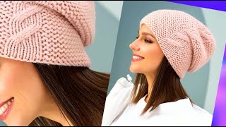 This is magical!🔥💙🌺Two beanie hats with beautiful embossed patterns screenshot 2