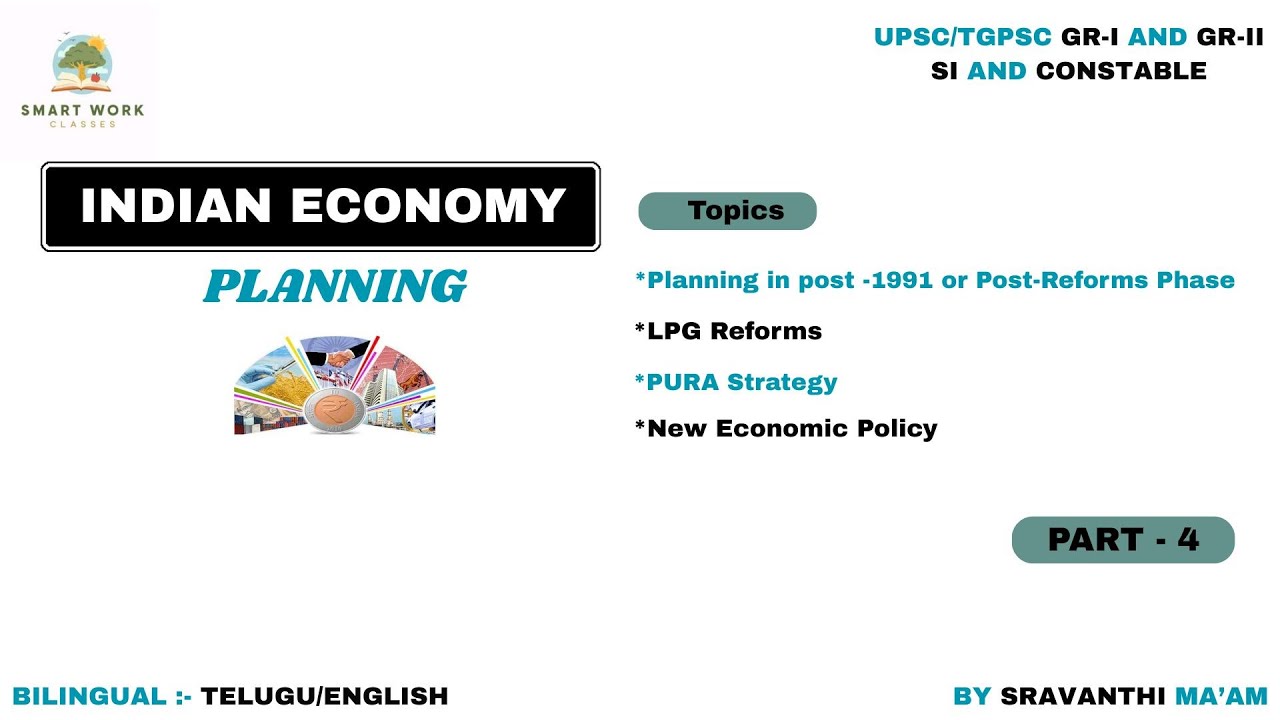 PLANNING: - PART- 4 | LPG Reforms in India, PURA Strategy, New Economic Policy | INDIAN ECONOMY |