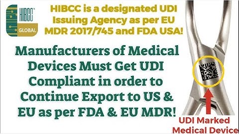 UDI on Reusable Instruments | EU MDR 2017/745 | FDA | HIBCC