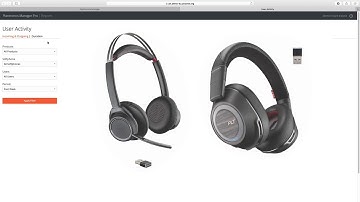 User Activity Report - Plantronics Manager Pro