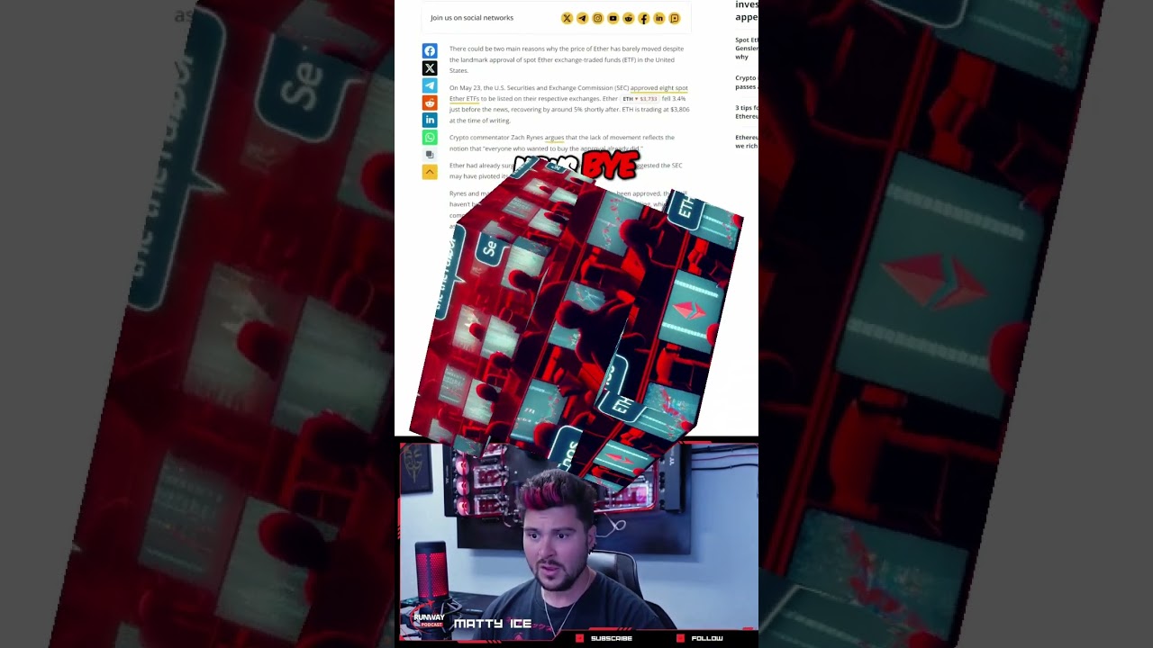 Why Hasn't ETH Price Surged After Ether ETF Approvals?