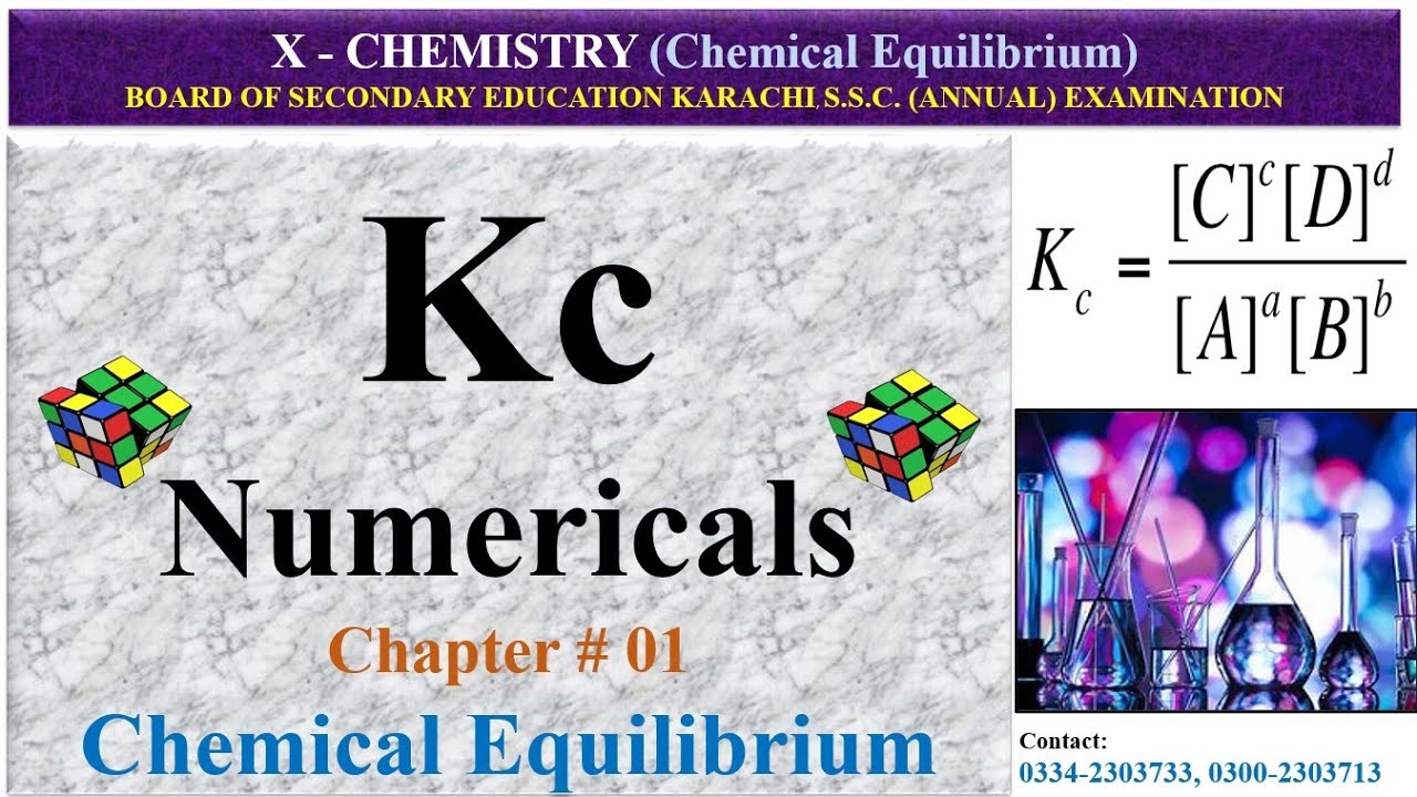 Kc Numericals (Equilibrium Constant)