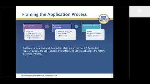 FY 2022 CDFI NACA FA Application Webinar Workshop