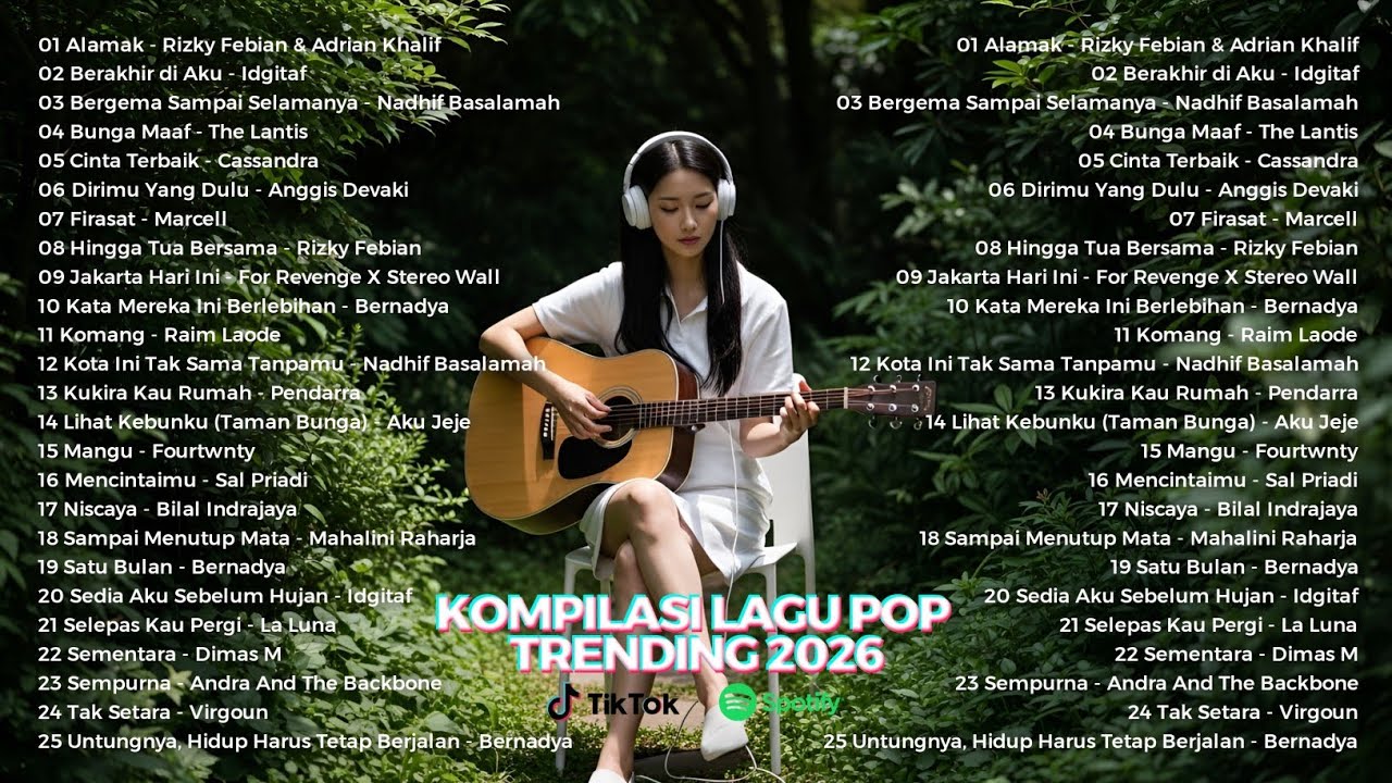 LAGU SANTAI POP INDONESIA TERBARU VIRAL TIKTOK & SPOTIFY 2026 | LAGU POP TERPOPULER 2026 #musik