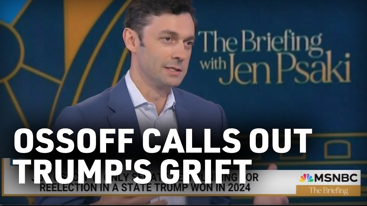 Ossoff Calls Out Trump's Grift
