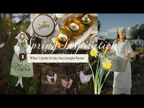 Spring In Our Cottage | DIY chicken garland, slow-made recipes, gardening in our tiny camper home