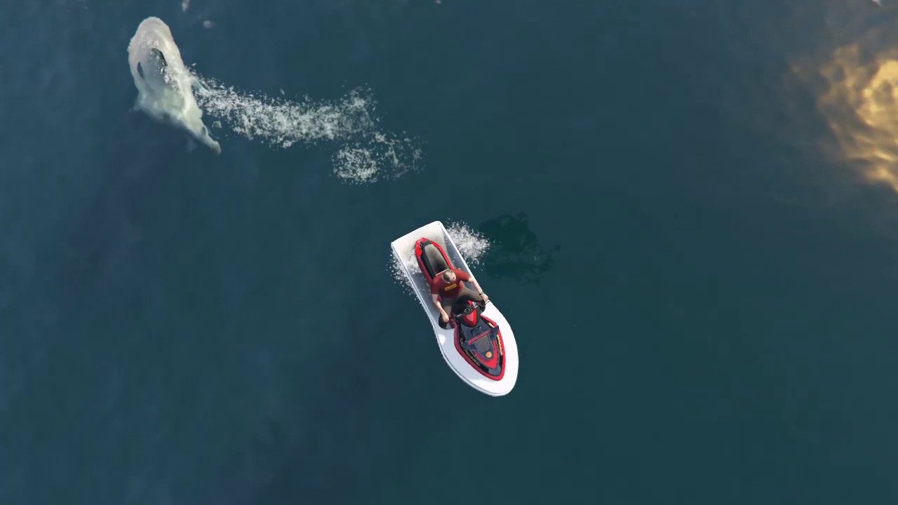 GTA 5 - TREVOR MEETS GREAT WHITE SHARK