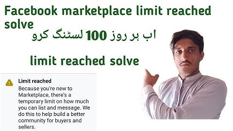 facebook marketplace limit reached problem solve | facebook marketplace weekly limit reached problem
