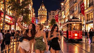 Explore ISTANBUL Turkey 🇹🇷 | Taksim Square & Istiklal Caddesi at Night | 4K HDR Walking Tour 2026