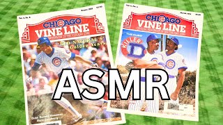 ASMR: Looking at some old Chicago Cubs magazines