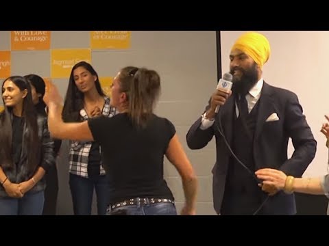 Racist Heckler Interrupts Jagmeet Singh Town Hall