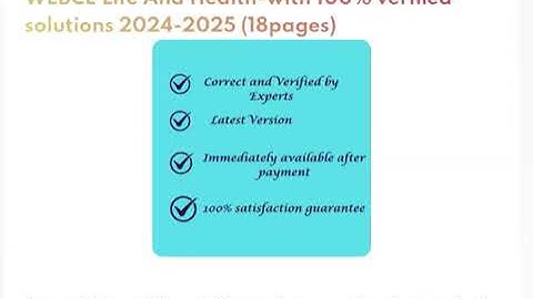 WEBCE Life And Health-with 100% verified solutions 2024-2025 (18pages)